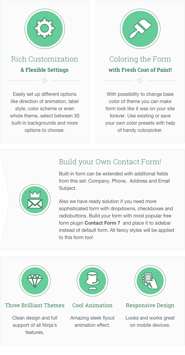 NKS: WordPress Contact Form features