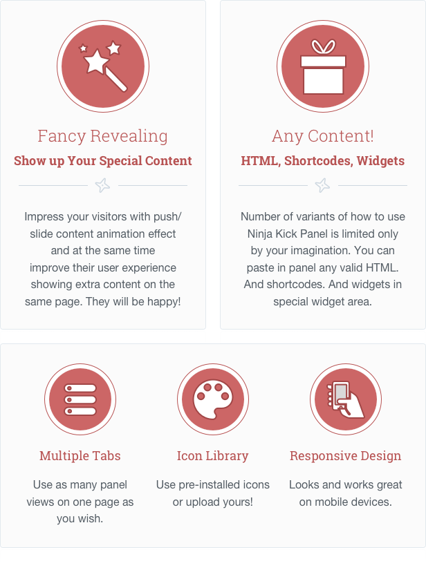 NKS: WordPress Sliding Panel features