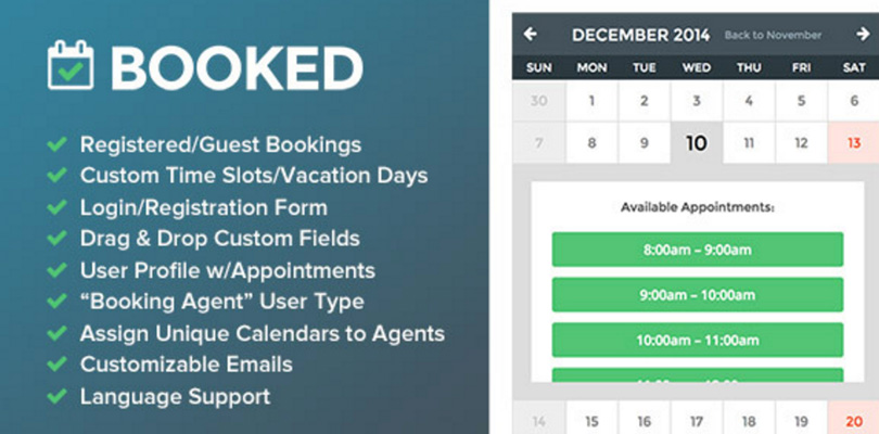 Booked - Appointment Booking For WordPress