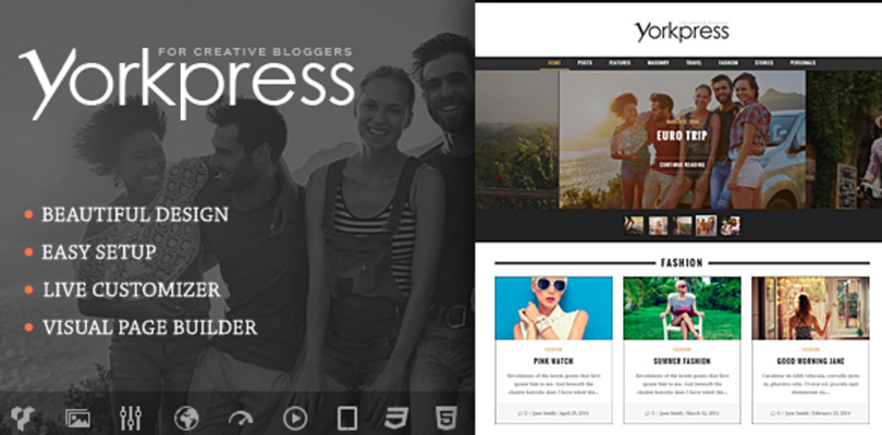 Yorkpress — Creative WordPress Blog Theme